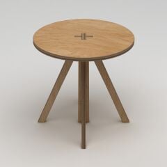 LOVER Premium Tasarım ve Vidasız Yemek Masası, Balkon veya Bahçe için Ahşap Masa, Bahçe için Kaliteli Ahşap Sehpa