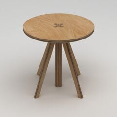 LOVER Premium Tasarım ve Vidasız Yemek Masası, Balkon veya Bahçe için Ahşap Masa, Bahçe için Kaliteli Ahşap Sehpa