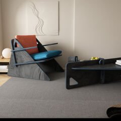 CRAFT BERJER VE ORTA SEHPA-SİYAH AHŞAP