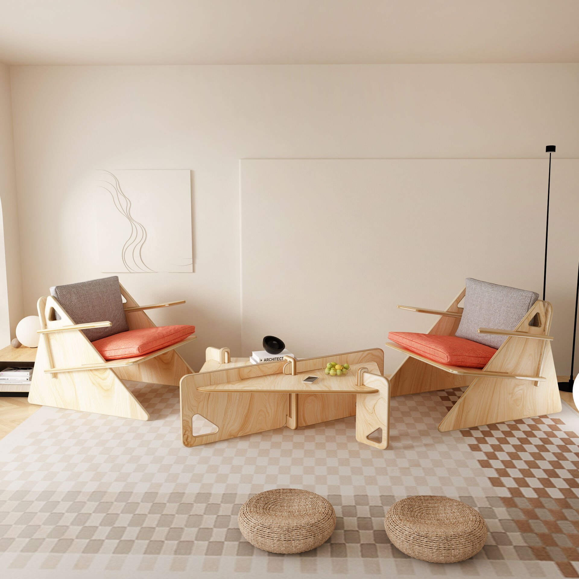 CRAFT BERJER VE ORTA SEHPA-DOĞAL AHŞAP