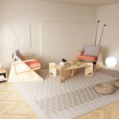 CRAFT BERJER VE ORTA SEHPA-DOĞAL AHŞAP