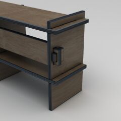 PRAKTURA-UMBRA Tv Ünitesi Salon, Oturma Odası, Sade, Modüler, Doğal, Ahşap, Kontrplak, Kayın, Huş