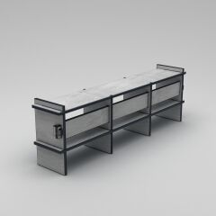 PRAKTURA-STRUCTA  Tv Ünitesi Salon, Oturma Odası, Modüler, Doğal, Ahşap, Kontrplak, Beyaz Tv Ünitesi