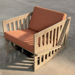 PRAKTURA-ROMA AHŞAP CEVİZ BERJER Geçme Sistem Modern Koltuk Huş Kontrplak – Su, Nem ve Güneşe Dayanıklı Dış Mekân Ahşap Koltuk